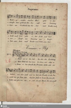 No. 7 Ecossaise: Eint eure Jubellieder