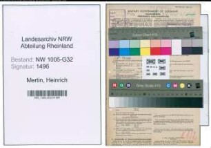 Entnazifizierung Heinrich Mertin , geb. 17.12.1880 (Werkmeister)