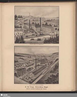 C. H. Lange, Falkenstein, Vogtl. Fabrik englischer Gardinen und Spitzen