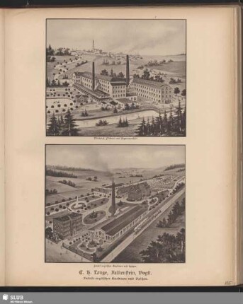 C. H. Lange, Falkenstein, Vogtl. Fabrik englischer Gardinen und Spitzen
