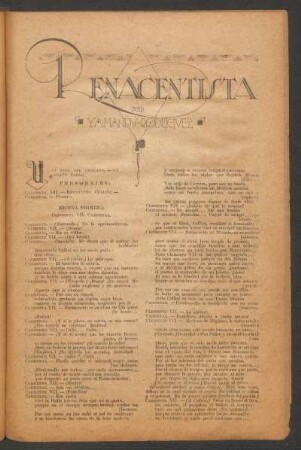 Renacentista : Ilustró Clamor