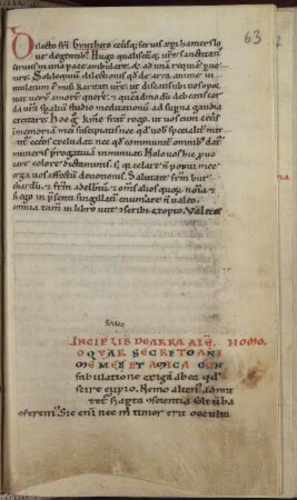 [Hugo de Sancto Victore: Soliloquium de arra animae]