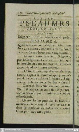 Les Sept Pseaumes Penitentiaux