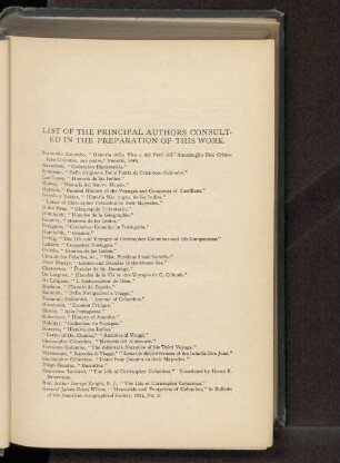 List of the principal authors consulted in the preparation of this work.