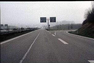 Einfahrt in Tangente (Karlsruhe Richtung Nürtingen)