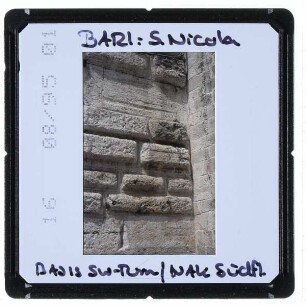 Bari, S. Nicola : Südwest-Turm, Südseite