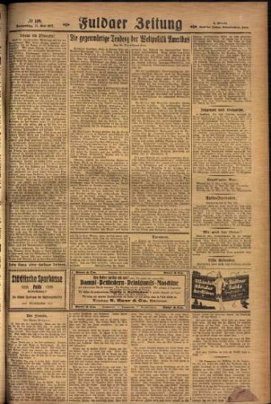 Zweite Ausgabe vom Donnerstag, den 12. Mai 1927.