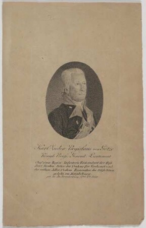 Bildnis des Karl Luden Bogislaus von Götze