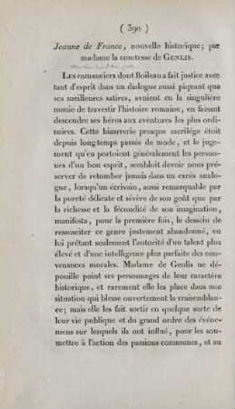 Jeanne de France, nouvelle historique; par madame la comtesse de Genlis