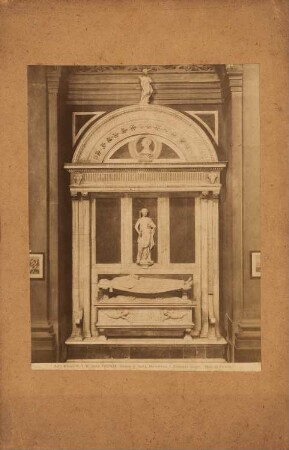 Chiesa di Badia (Badia Fiorentina), Florenz Grabmal des Bernardo Giugni: Ansicht