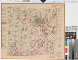 Katasteramt Soest  Kreis Soest, Meßtischblatt Soest 4414, Farbige Einzeichnung mit Namensliste
