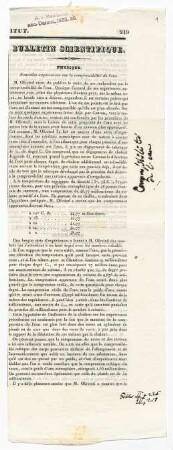 Bulletin Scientifique. Physique. Nouvelles expériences sur la compressibilité de l'eau