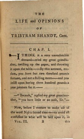 The Life And Opinions Of Tristram Shandy, Gentleman, 3