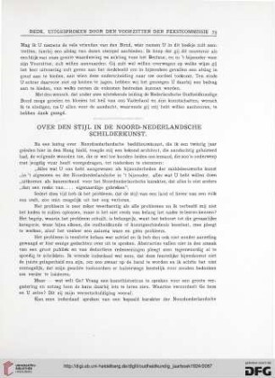 3.Ser. 4.1924: Over den Stijl in de Noord-Nederlandsche Schilderkunst