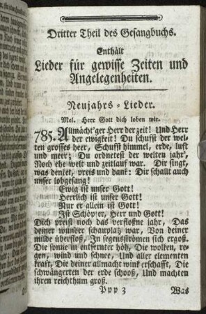 Neujahrs-Lieder.