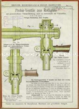 Probir-Ventile aus Rothguss