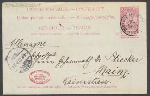 Brief an Ludwig Strecker  und B. Schott's Söhne : 03.08.1902