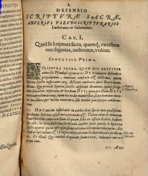 Defensio Scriptvrae Sacrae, Contra Pseudoscripturarios Lutheranos & Calvinianos