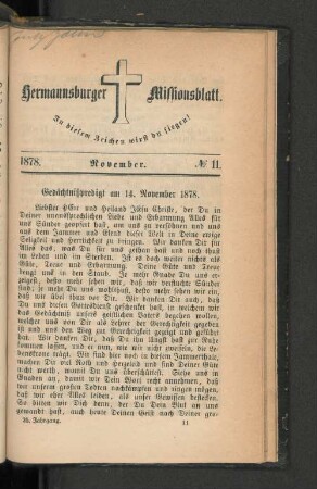 No. 11. November. 1878.