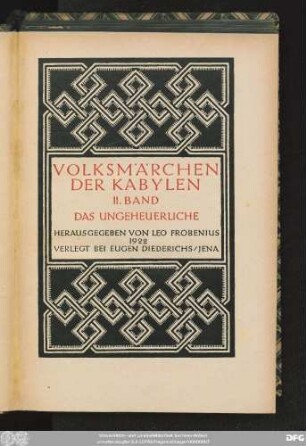 Bd. 2: Das Ungeheuerliche