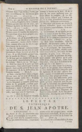 I. Epistre Catholique De S. Jean Apotre