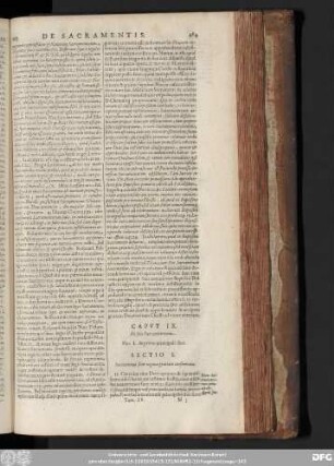 Caput IX. De fine Sacramentorum.