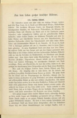 Aus dem Leben großer deutscher Männer