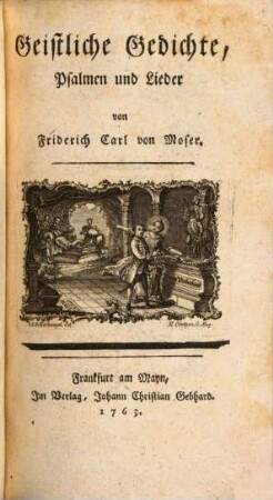 Geistliche Gedichte, Psalmen und Lieder