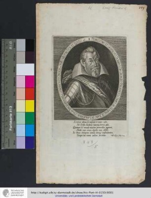 Perillvstris Et Generosvs Dominvs, Dn. Georgivs Fridericvs, Comes Ab Hohenloe, Baro In Langenbvrg, Dn. In Ivngenbvnzel, Cosmanos Et Crvlich &c. Svm[m]vs Dvx Et Eqves etc.