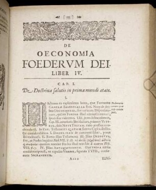 De Oeconomia Foederum Dei Liber IV.