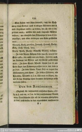 Von den Konsonanten