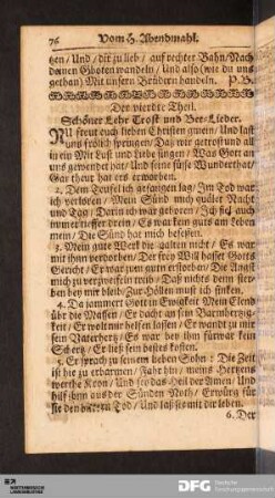 Der vierdte Theil Schöner Lehr Trost und Bet-Lieder