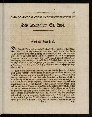 265-277, Das erste Kapitel. - Das zweyte Kapitel.