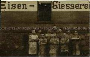 Arbeiter einer Eisengießerei