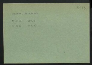 Scheer, Friedrich