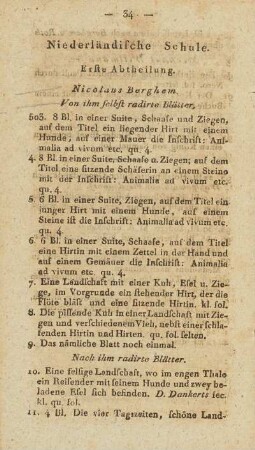 Niederländische Schule. Erste Abtheilung