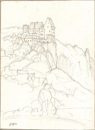 Hoffstadt, Friedrich; Kassette 1: Burgen (1021-1073) - Egloffstein (Ansicht)