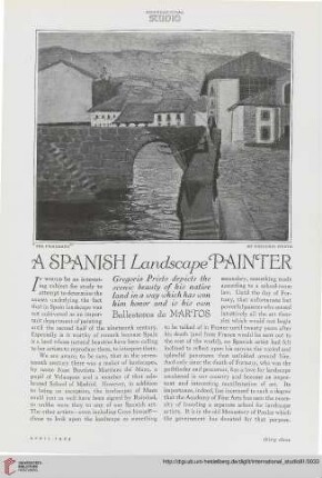 81.1925 = Nr. 335: A Spanish landscape painter