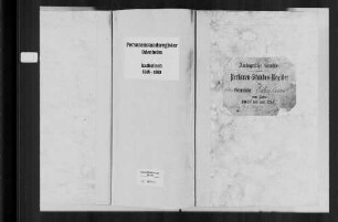 Odenheim, katholische und israelitische Gemeinde: Standesbuch 1848-1869