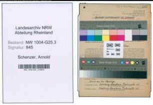 Entnazifizierung Arnold Schenzer , geb. 20.10.1881 (Eisenhaendler)
