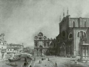 Der Platz vor St. Giovanni e Paolo in Venedig : Venedig, Bei S. Giovanni e Paolo