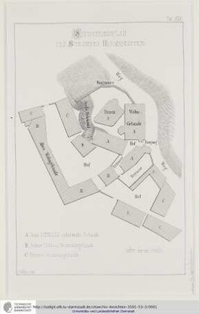 Situationsplan des Schlosses Hermannstein