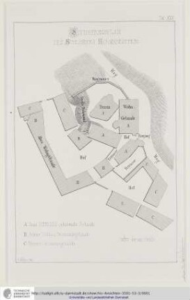 Situationsplan des Schlosses Hermannstein