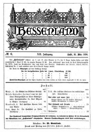 No. 6, 16. März 1898