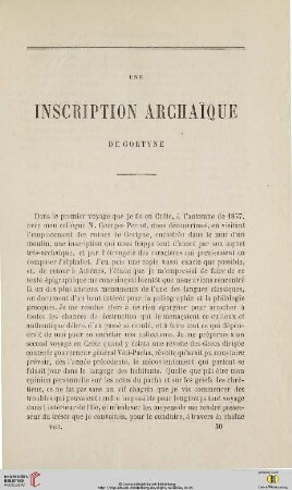 N.S. 8.1863: Une inscription archaïque de Gortyne