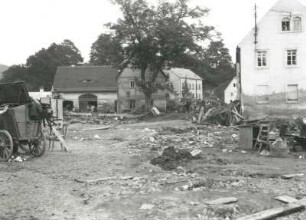 Pirna nach dem verheerenden Hochwasser vom 8. und 9. Juli 1927