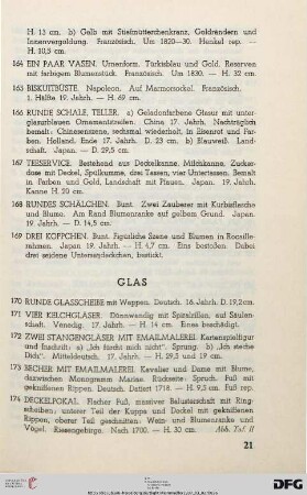 Glas (Nr. 170-205)