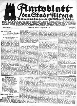 Nummer 52 : Mittwoch, den 23. Dezember 1925