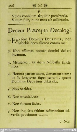Decem Praecepta Decalogi