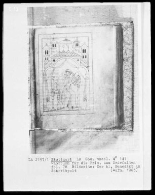 Chorbuch für die Prim — Der heilige Benedikt, Folio 78recto